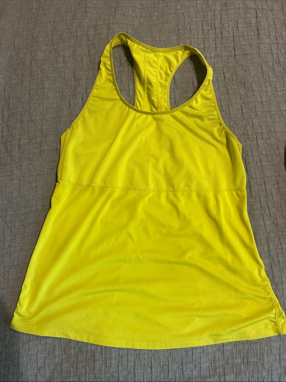 Fabletics Neon Yellow Racerback Tank Top